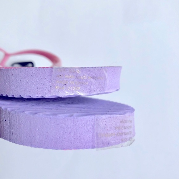 3/$15 BEACH VIBES Flip Flop Sandals Pink Small 5 / 6 Women’s NEW - Picture 5 of 14